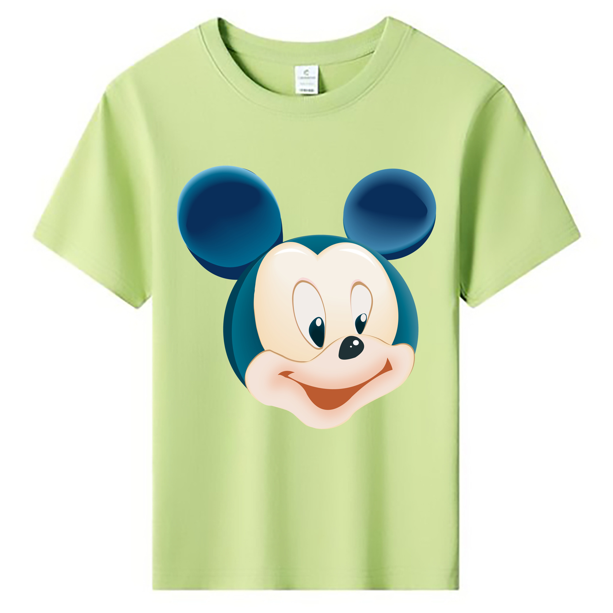 ミッキーマウス Mickey Mouse 綿100％キッズTシャツ（フロントプリント）